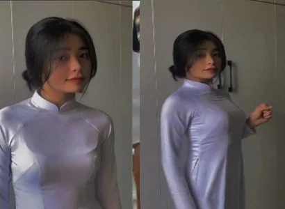 Nữ sinh áo dài phê ngây ngất